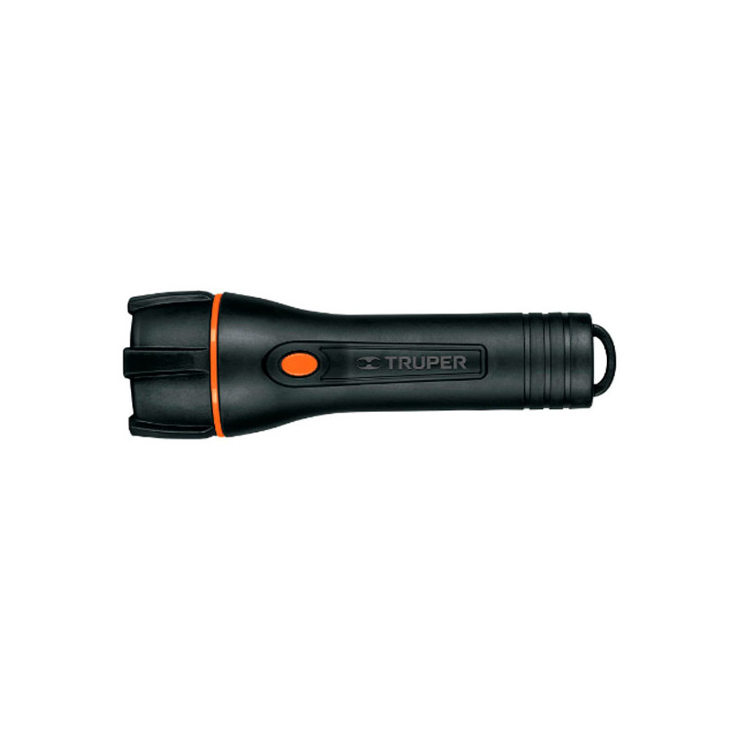  Linternas LED 180 Lumenes Alta Potencia Alcance 200M Duracion 40H 2 Pilas D, de Plastico con TPR, LIPLA-180 13019 Truper 37.288