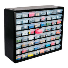  Organizador 20" con 64 Gavetas 51x40x16cm Compartimientos ABS, Truper 10895 85.59322 Organizador 20" con 64 Gavetas 51x40x16cm 