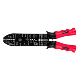  Alicate Pela Cable 9" Pulgadas, 10 a 18 AWG y 10 Mordazas para Crimpar PE-CA-9P 22710 Pretul 12.033898 Alicate Pela Cable 9" Pu