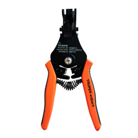  Alicate Pela Cable Automatico 6" Pulgadas, Cuchillas acero SK5, Cables de 1, 1.6, 2, 2.6 y 3.2 mm, PE-CA-X 17376 Truper 85.5932