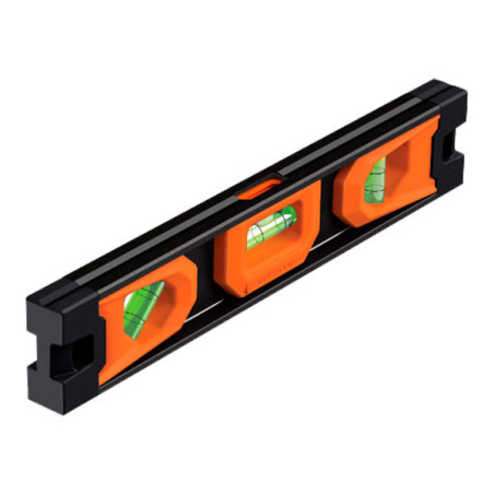  Nivel Torpedo 9" Magnetico, Puntas de Hule, Gotas resistente a la abrasion y al impacto, NTX-9 17054 Truper 22.033898 Nivel Tor