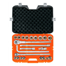  Juego de 24 piezas en Milimetrico, encastre 3/4", en acero al cromo vanadio, JD-3/4X24M 13874 Truper 1059.322034 Juego de 24 pi