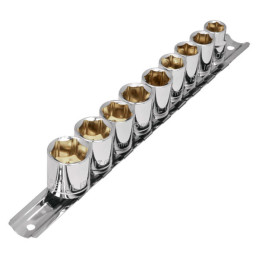  Juego de 9 dados en Milimetrico, Organizador con Clips, JD-3/8X10mm-P 21189 Pretul 17.79661 Juego de 9 dados en Milimetrico, Or