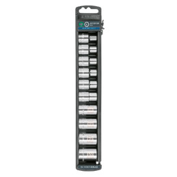  Juego de dados Punta Torx 10 Piezas, Encastre 1/2", acero al cromo vanadio, JDTH-1/2X10 10026 Truper 61.016949 Juego de dados P