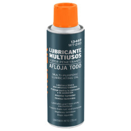  Aceite Aflojatodo 235ml 8oz, Super Penetrante Protege y Limpia, WT-240 13469 Truper 5.762712 Aceite Aflojatodo 235ml 8oz, Super