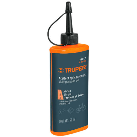  Aceite Lubricante Multiusos Protege Oxidacion y corrosion para metal 90 ml, A-31-90 16712 Truper 3.389831 Aceite Lubricante Mul