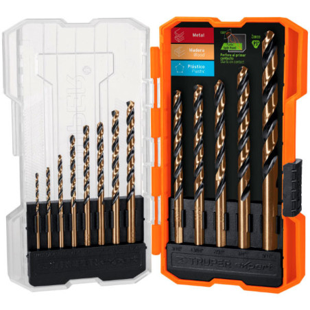  Juego de Brocas para metal 13 Piezas de Alta Velocidad Turbo Steel, JBAV-13 11402 Truper 39.830508 Juego de Brocas para metal 1
