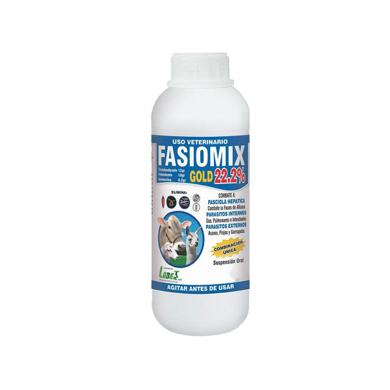  Fasiomix Gold 250ml Triclabendazole Fenbendazol Ivermectina Antiparasitario Amplio Espectro Susp Oral, Labet 52.542373 Fasiomix