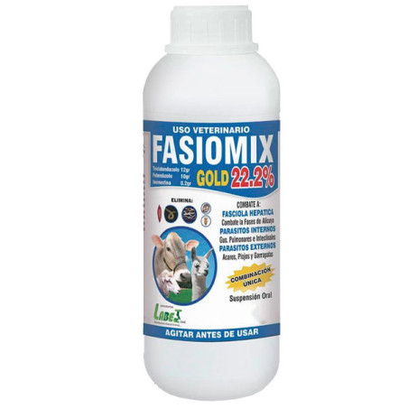  Fasiomix Gold 3.5L Triclabendazole Fenbendazol Ivermectina Antiparasitario Amplio Espectro Susp Oral, Labet 430.508475 Fasiomix