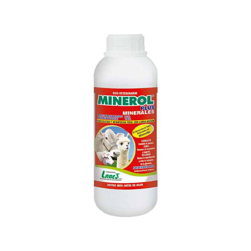 Minerol Plus 1L Triclabendazole Fenbendazol Minerales Antiparasitario Susp Oral, Labet 129.661017 Minerol Plus 1L Triclabendazo