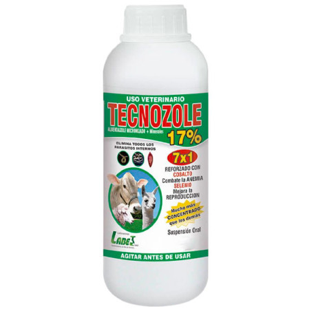  Tecnozole 3.5L Albendazol Antiparasitario Susp Oral, Labet 188.983051 Tecnozole 3.5L Albendazol Antiparasitario Susp Oral, Labe