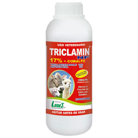  Triclamin NF 1L Triclabendazole Oxfendazol Cobalto Antiparasitario Susp Oral, Labet 124.576271 Triclamin NF 1L Triclabendazole 