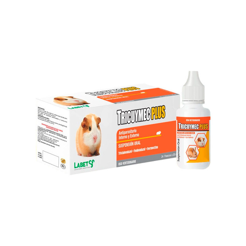  Tricuymec Plus 30ml Pack x 24und Triclabendazol Fenbendazol Ivermectina Antiparasitario Susp Oral, Labet 189.000001 Tricuymec P