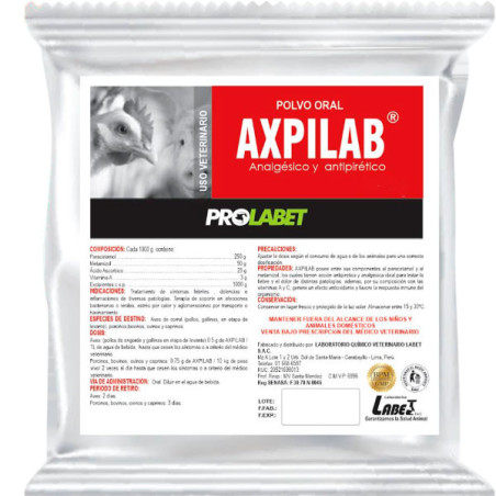  Axpilab 1Kg Paracetamol Metamilzol Analgesico Polvo Soluble, Labet 65.254237 Axpilab 1Kg Paracetamol Metamilzol Analgesico Polv