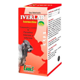  Iverlab 1% 100ml Ivermectina Antiparasitario Amplio Espectro Inyectable, Labet 32.20339 Iverlab 1% 100ml Ivermectina Antiparasi