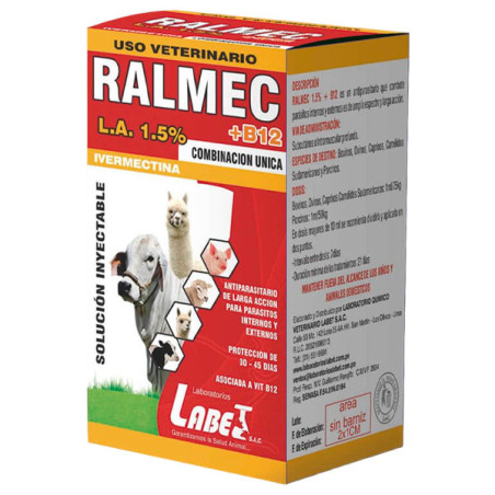  Ralmec 500ml Ivermectina B12 Antiparasitario Protector Hepatico Inyectable, Labet 141.525424 Ralmec 500ml Ivermectina B12 Antip