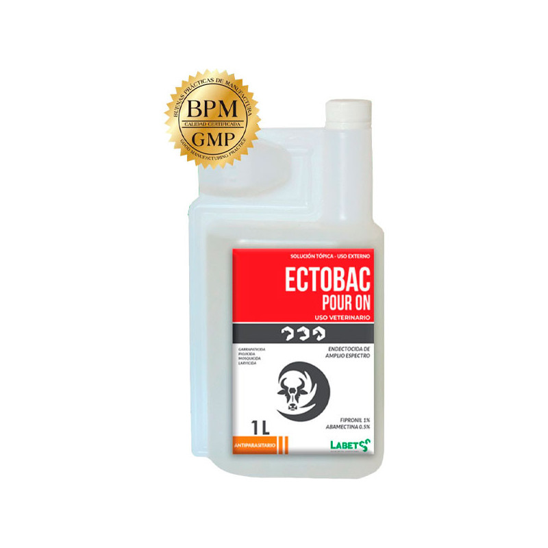  Ectobac Pour On 100ml Fipronil Abamectina Uso Veterinario Antiparasitario Externo, Labet 30.999999 Ectobac Pour On 100ml Fipron