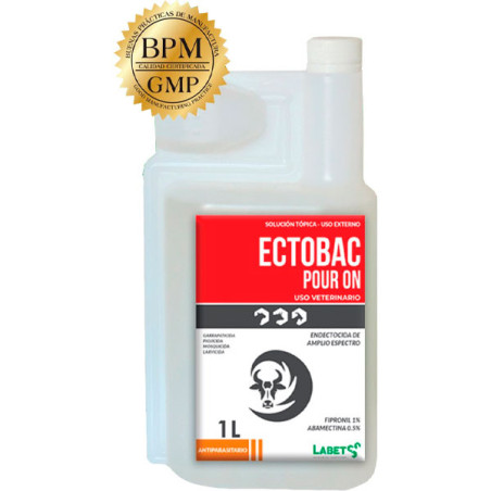  Ectobac Pour On 1L Fipronil Abamectina Uso Veterinario Antiparasitario Externo, Labet 113.999999 Ectobac Pour On 1L Fipronil Ab