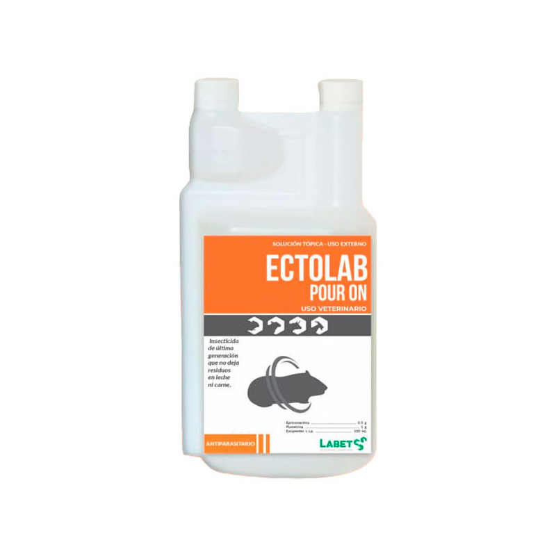  Ectolab Pour On 1L Eprinomectina Flumetrina Antiparasitario Externo, Labet 223.999999 Ectolab Pour On 500ml Eprinomectina Flume
