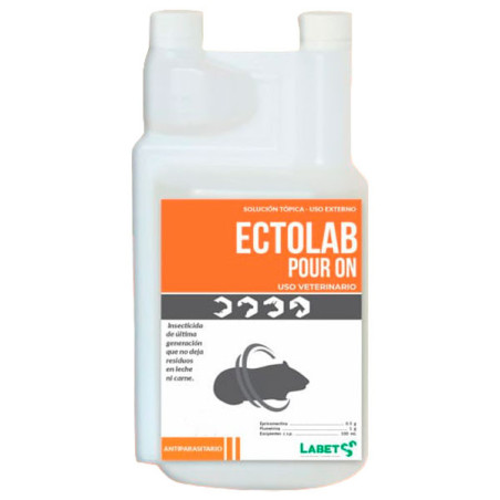  Ectolab Pour On 1L Eprinomectina Flumetrina Antiparasitario Externo, Labet 223.999999 Ectolab Pour On 500ml Eprinomectina Flume