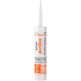  Siliconas Acrilicas 280ml Blanco, para superficie lisas y porosas, madera concreto aluminio, SACRI-100B 18570 Truper 8.220339 S