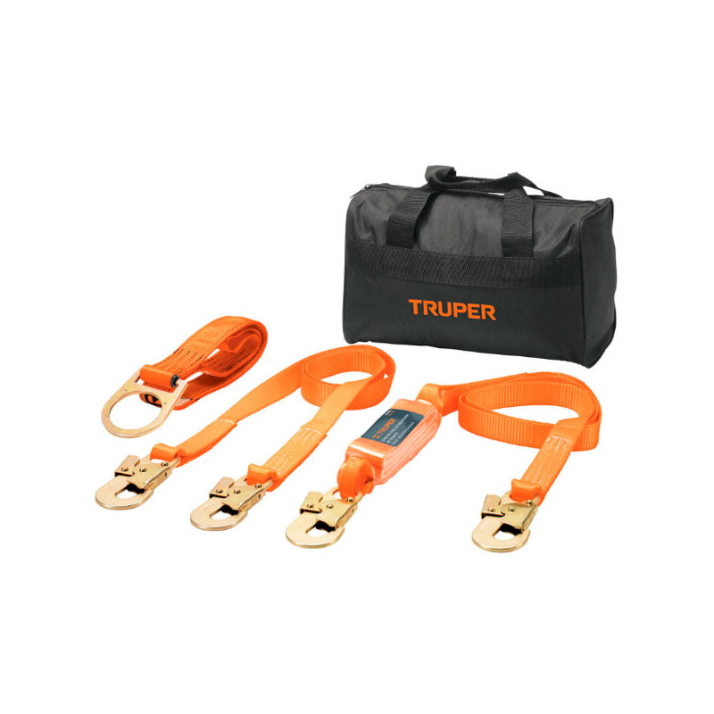  Kit contra caídas con arnes de tres anillos Truper 100889 149.152542 Kit contra caídas con arnes de tres anillos Truper 100889
