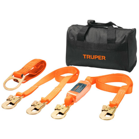  Kit contra caídas con arnes de tres anillos Truper 100889 149.152542 Kit contra caídas con arnes de tres anillos Truper 100889

