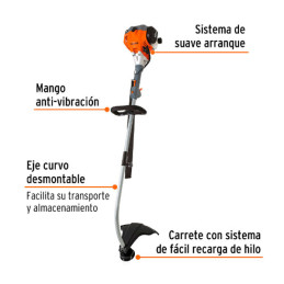 Desmalezadora a gasolina 30cc 1.2HP MangoTipoD Desbrozadora Truper 12498 375 Desmalezadora a gasolina 30cc 1.2HP MangoTipoD Des