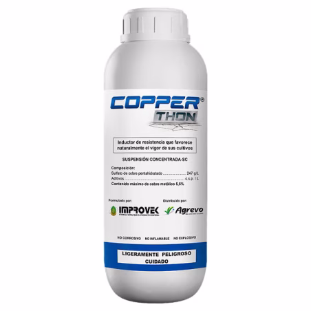 Copperthon 1L, Sulfato de cobre pentahidratado 24.7%, Inductores de Defensa, Agrevo Agrevo-Copperthon 1L, Sulfato de cobre penta