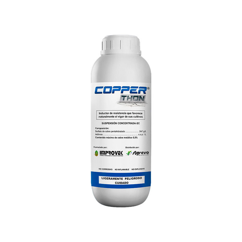  Copperthon 250ml, Sulfato de cobre pentahidratado 24.7%, Inductores de Defensa, Agrevo 21.186441 Copperthon 250ml, Sulfato de c
