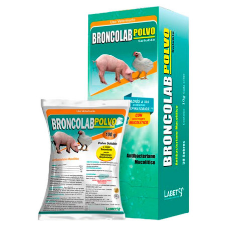  Broncolab 100gr Doxiciclina Tilosina tartato Bromhexina Antibiotico Polvo Soluble, Labet 32.20339 Broncolab 100gr Doxiciclina T