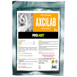  Axcilab 1Kg Amoxicilina thihidrato Ciprofloxacina Antibiotico Polvo Soluble, Labet 144.067797 Axcilab 1Kg Amoxicilina thihidrat