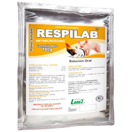  Respilab 100gr Amoxicilina Trihidrato Norfloxacino nicotinato Antibiotico Polvo Soluble, Labet 19.491525 Respilab 100gr Amoxici