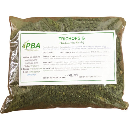  Trichoderma 800gr, Sustrato granulado Trichoderma harzianum, T. viride, T. asperellum, PBA 21 Trichoderma 800gr, Sustrato granu