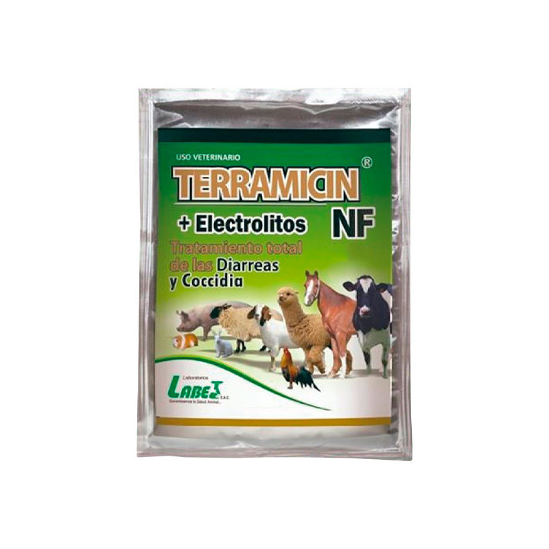  Terramicin NF 1Kg Oxitetraciclina+ELECTROLITOS Antibiotico Antidiarrea Polvo Soluble, Labet 138.135593 Terramicin NF 1Kg Oxitet