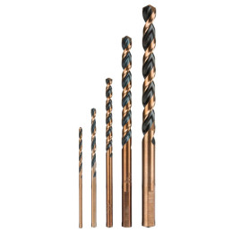 Juego de Brocas para metal 5 Piezas de Alta Velocidad Turbo Steel, JBAV-5 11394 Truper 11.864407 Juego de Brocas para metal 5 P