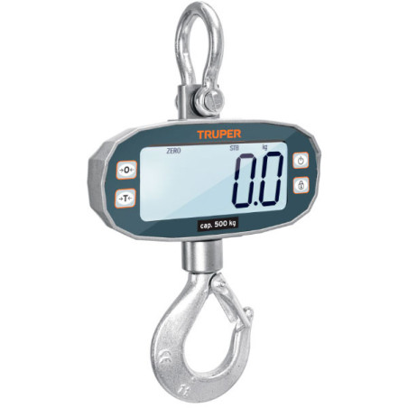  Balanzas Digital Colgante 500kg Recargable AutoApagado Truper 102543 405.932203 Balanzas Digital Colgante 500kg Recargable Auto