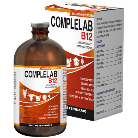  Complelab B12 20ml Reconstituyente Vitaminico Aminoacidos Inyectable, Labet 11.016949 Complelab B12 20ml Reconstituyente Vitami