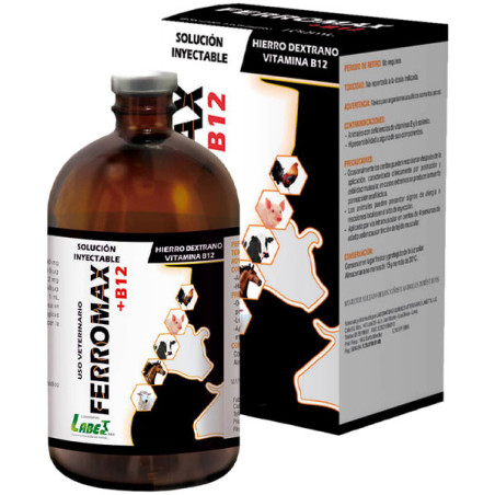  Ferromax+B12 50ml Hierro Dextrano Reconstituyente Vitaminico Inyectable, Labet 28.000001 Ferromax+B12 50ml Hierro Dextrano Reco