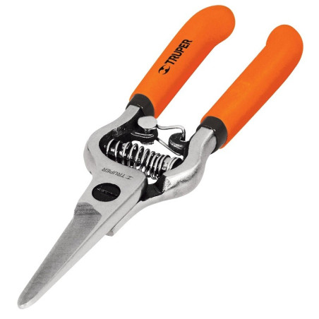  Tijera de Poda Forjada tipo mini 6", cuchillas delgada, acero al medio carbono, Corte 5/16, T-20 18456 Truper 13.305085 Tijera 