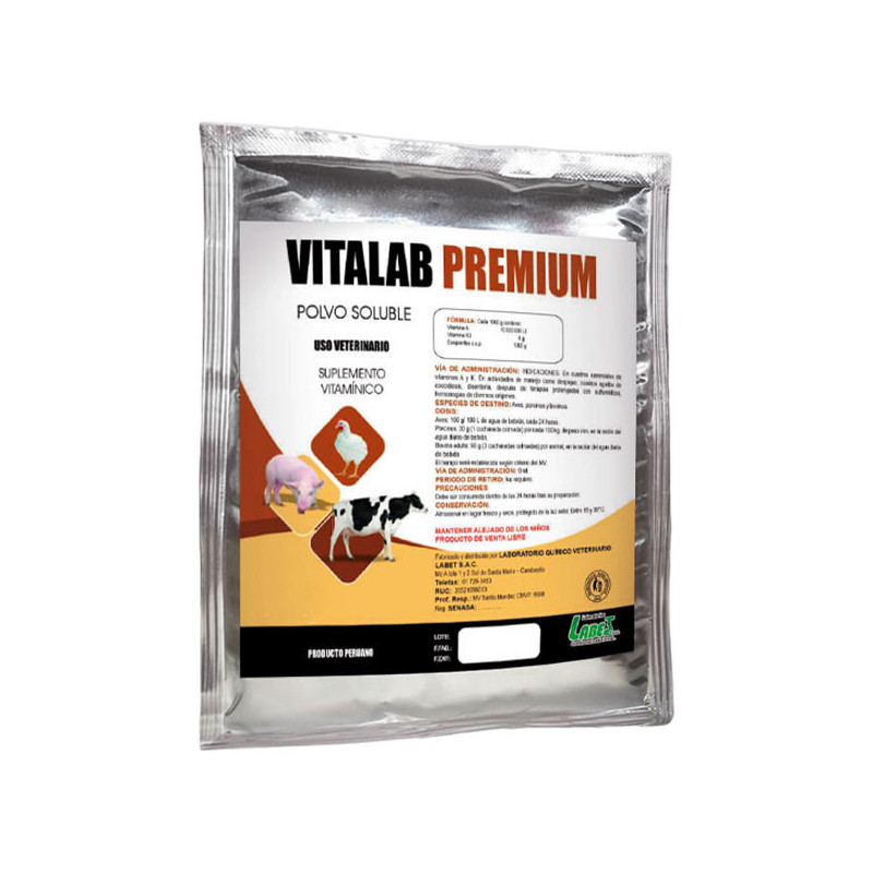  Vitalab Premium 1Kg Suplemento Vitaminico Polvo Soluble, Labet 52.542373 Vitalab Premium 1Kg Suplemento Vitaminico Polvo Solubl