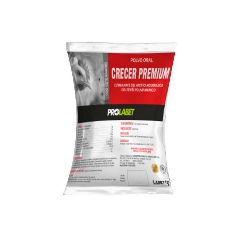  Crecer Premium 1Kg Suplemento Nutricional Estimulante de Apetito Polvo Soluble, Labet 153.389831 Crecer Premium 1Kg Suplemento 
