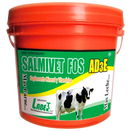  Salmivet FOS AD3E 1Kg Pack x 24Baldes Suplemento Mineral Vitaminico Premezcla en Alimentos, Labet 336 Salmivet FOS AD3E 1Kg Pac