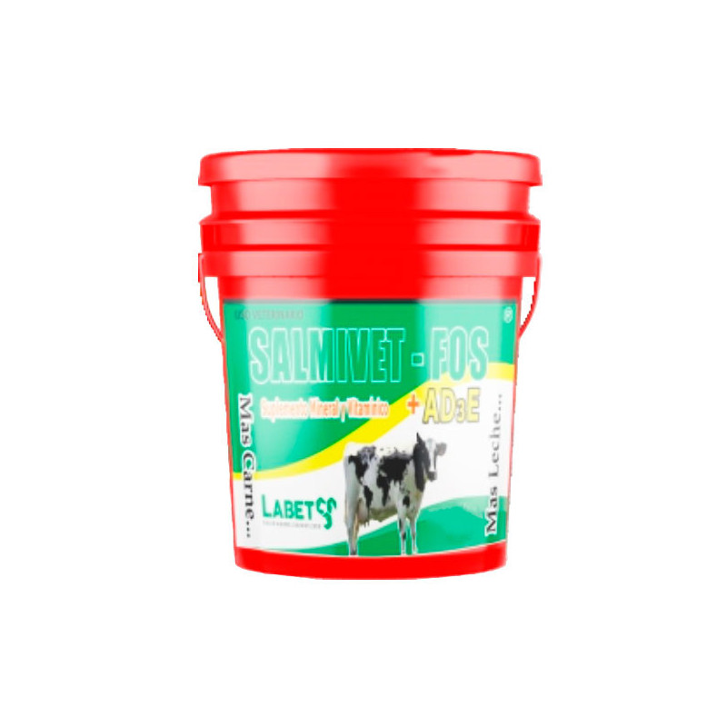  Salmivet FOS AD3E 25Kg Suplemento Mineral Vitaminico Premezcla en Alimentos, Labet 357 Salmivet FOS AD3E 25Kg Suplemento Minera