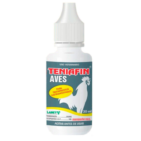  Teniafin Aves 30ml Pack x 24und Fenbendazol Antiparasitario Susp Oral, Labet 145.762712 Teniafin Aves 30ml Pack x 24und Fenbend