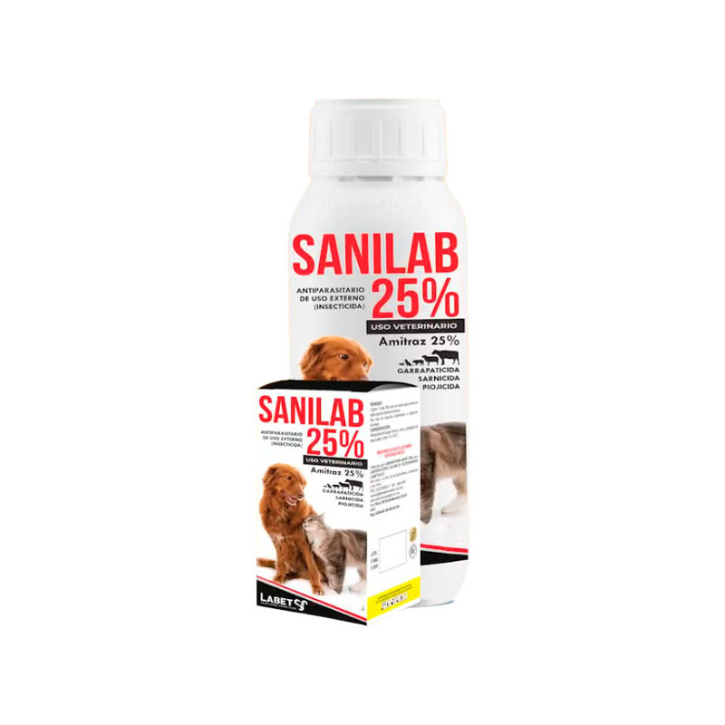  Sanilab 25% 1L Amitraz Antiparasitario Externo, Labet 132 Sanilab 25% 1L Amitraz Antiparasitario Externo, Labet
Tratamiento y c