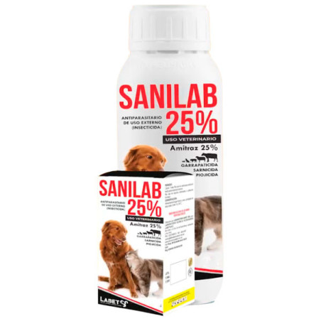 Sanilab 25% 1L Amitraz Antiparasitario Externo, Labet 132 Sanilab 25% 1L Amitraz Antiparasitario Externo, Labet
Tratamiento y c