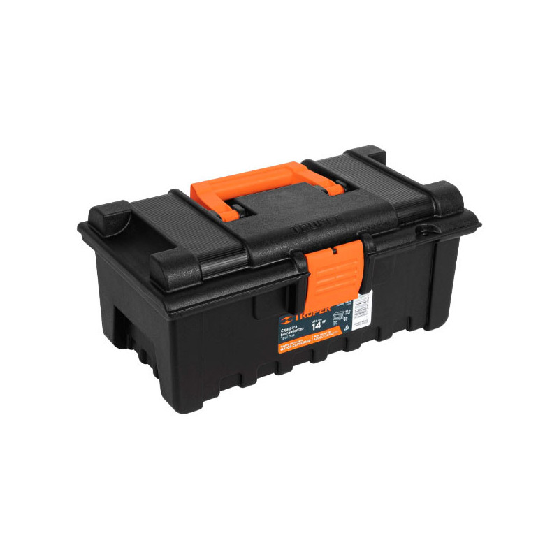  Caja para Herramientas Plastica Largo 14", Ancho 8", Alto 6 1/2", Peso 0.72 kg, CHA-14N 19854 Truper 16.440678 Caja para Herram