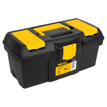  Caja para Herramientas Plastica Largo 16", Ancho 8", Alto 7 1/2", Peso 0.9kg, CHP-16CP 20603 Pretul 21.186441 Caja para Herrami