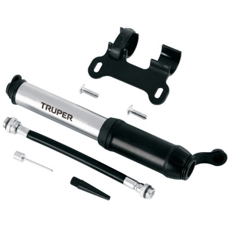  Infladores Mini para Bicicleta 75 PSI abatible Aluminio, Truper 11997 17.79661 Infladores Mini para Bicicleta 75 PSI abatible A